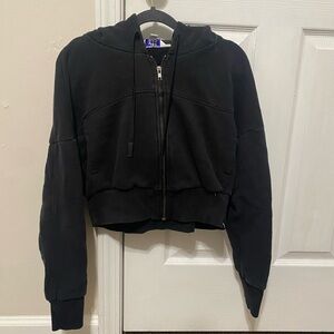 JoyLab Black Cropped Hoodie
